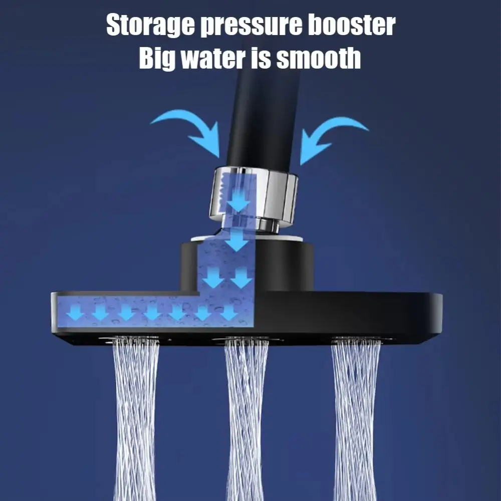 

4inch/10inch Size Rain Shower Head Anti-blocking Technology Stainless Steel Material Universal Shower Head Water Flow Control