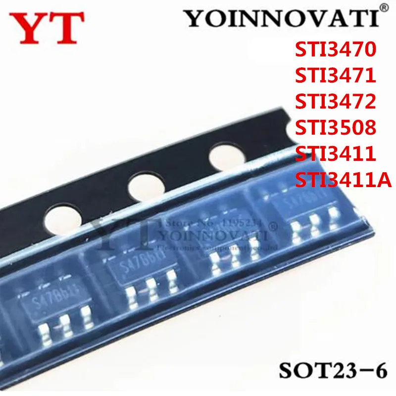 5pcs/lot New STI3470 STI3471 STI3472 STI3508 STI3411A STI3411 3471 3472 3508 3411 3411A 9712 SOT23-6 SOT23-5