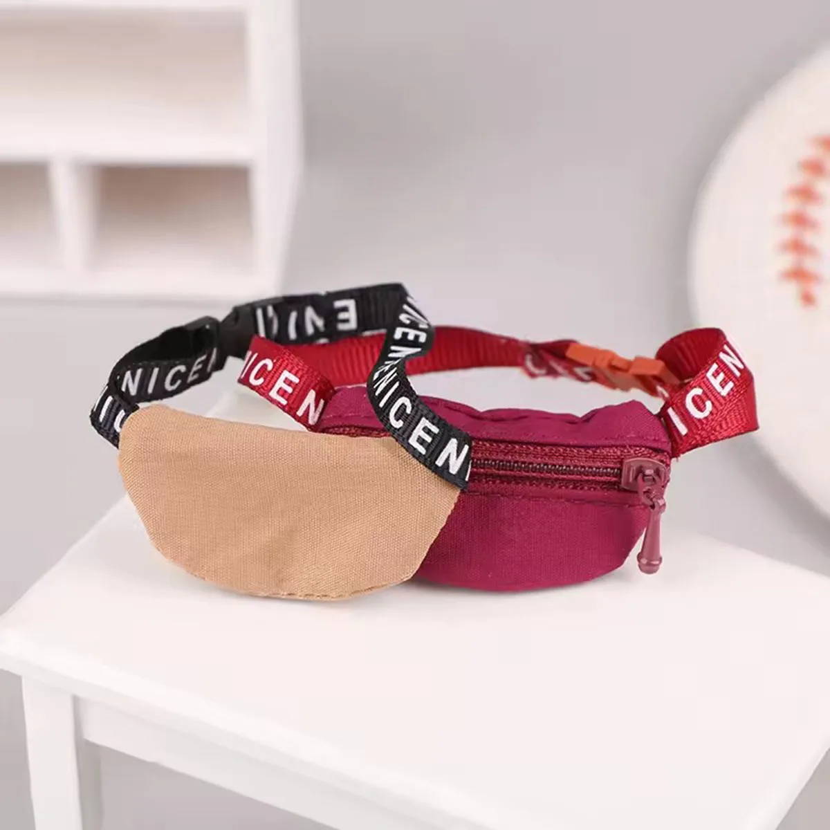 Per bambole Labubu Borsa a tracolla Giocattoli fai da te Marsupi Accessori per bambole di peluche carini Giocattoli per bambini Accessorio di moda