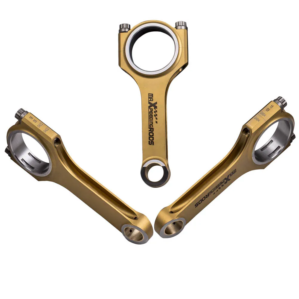 

Шатуны H-образного профиля из титанизированного материала для BMW B38A15M0 1.5T, 3-цилиндровые, кованые, 4340, 135 мм