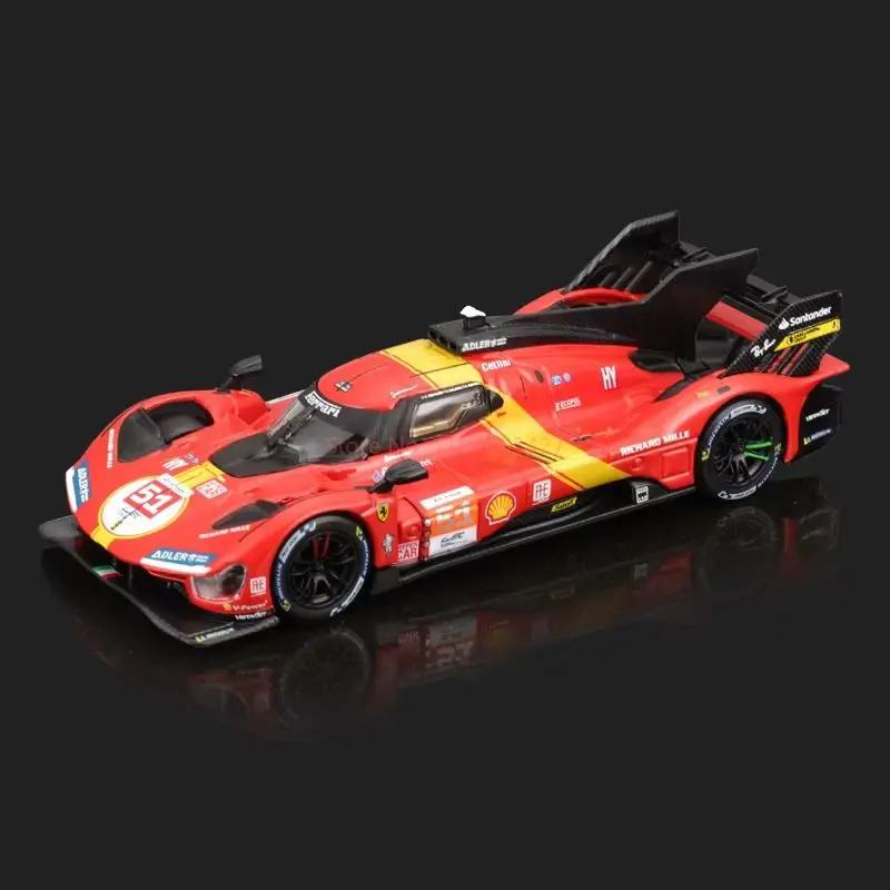 Gran oferta 24h Lemans Bburago 1:43 BMW M Hybird V8 Lamborghini SC63 aleación miniatura modelo fundido a presión juguete modelo coche chico regalo de Navidad