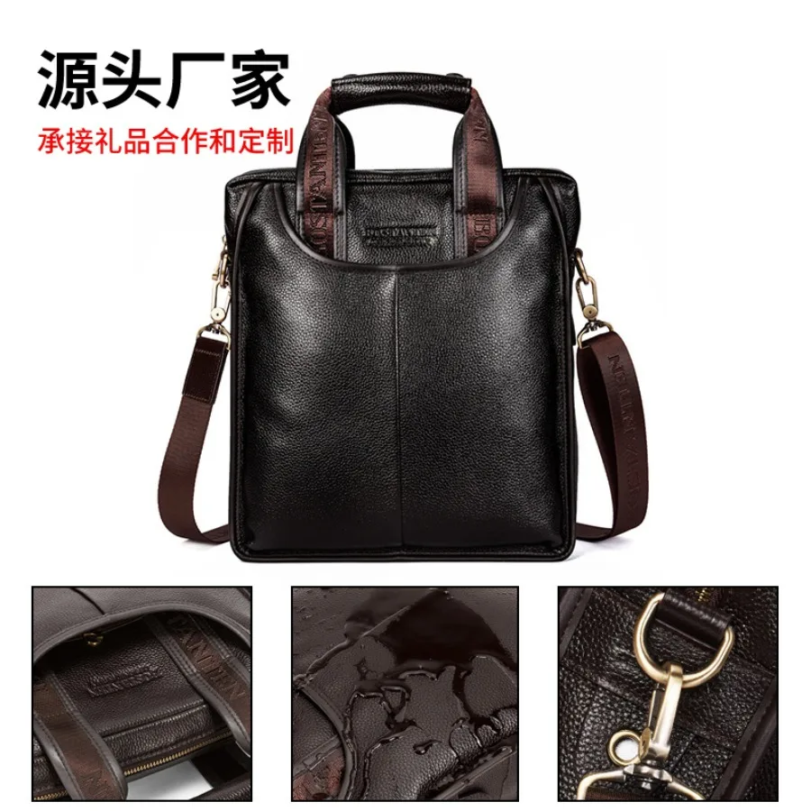 

【New style】Posdenton men's handbags shoulder bags genuine leather business briefcases men's handbags handbags