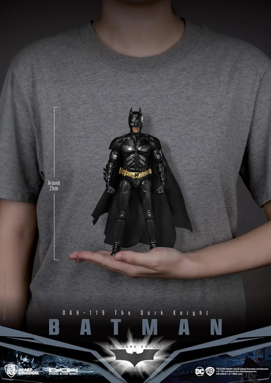8Inch Original Beast Kingdom DAH-119 DC Batman The Dark Knight Action Figures Collection Gift Toys view 6