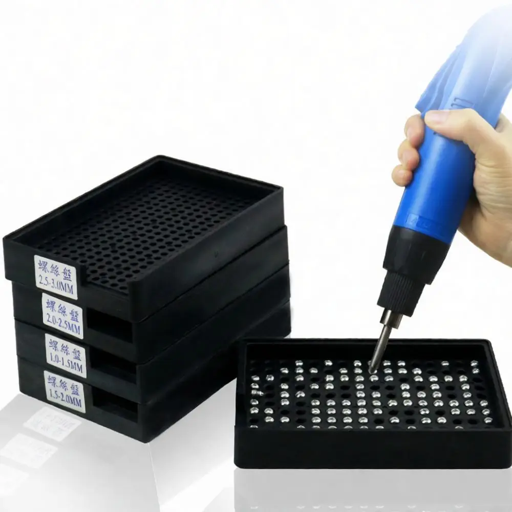 Practical Screw Organizer Counter Tray For Smartphone Laptop Repair Anti Static Plastic Hardware Storage Board