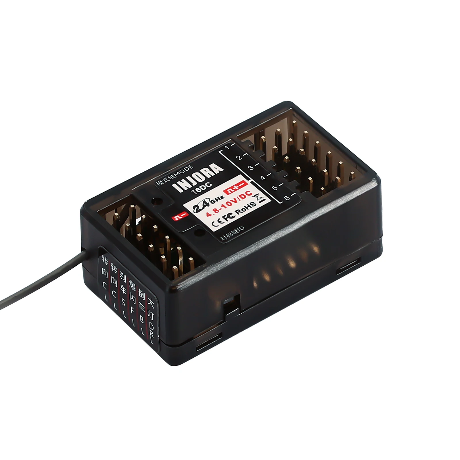 Injora 6ch 2,4 ghz empfänger für injora t6dc t6dcg rc sender controller