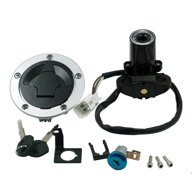 

Motorcycle Ignition Switch Lock Gas Fuel Petrol Tank Cap Cover For Kawasaki Z1000SX 11-16 With 2 Key