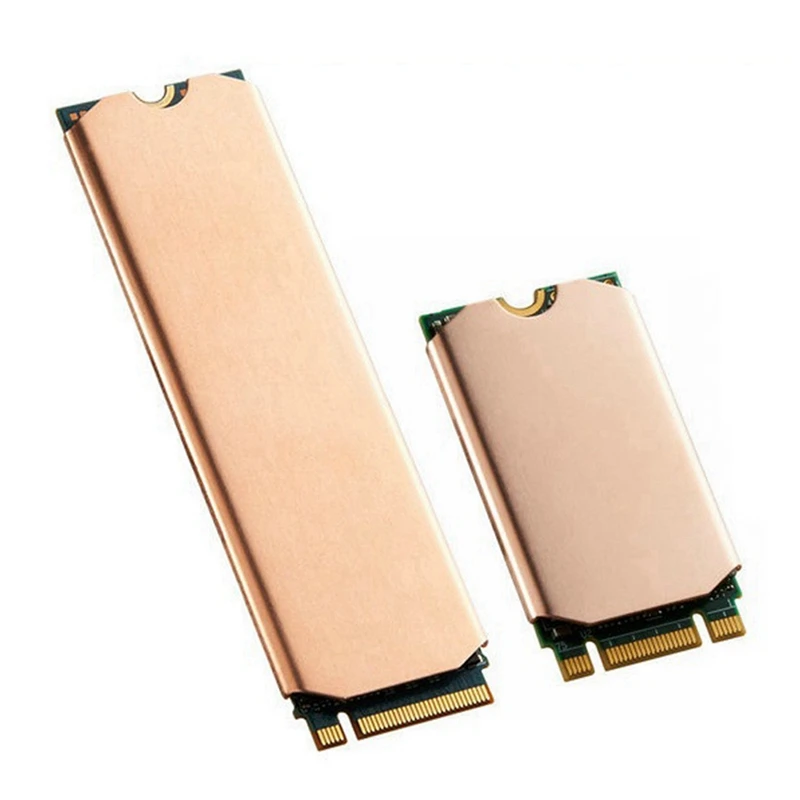 Copper M.2 SSD Heatsink Hard Disk Cooler With Thermal Solid State Disk Radiator 0.5Mm Promotion