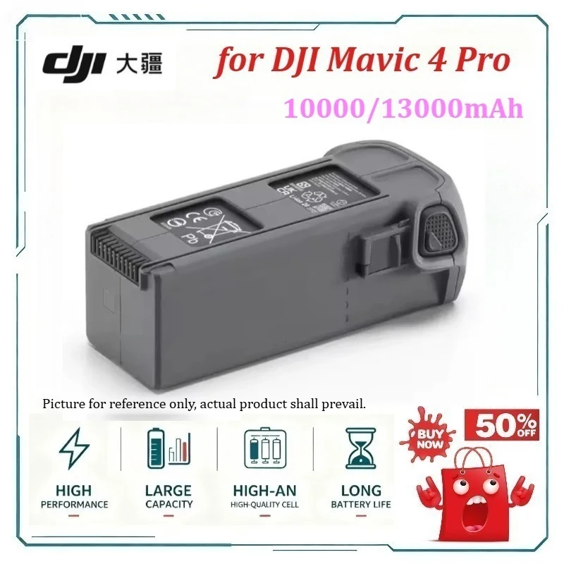 

for DJI Mavic 4 Pro Drone Battery High Capacity Long Endurance Modified Battery 10000/13000mAh Max Flight Time 76 Minutes