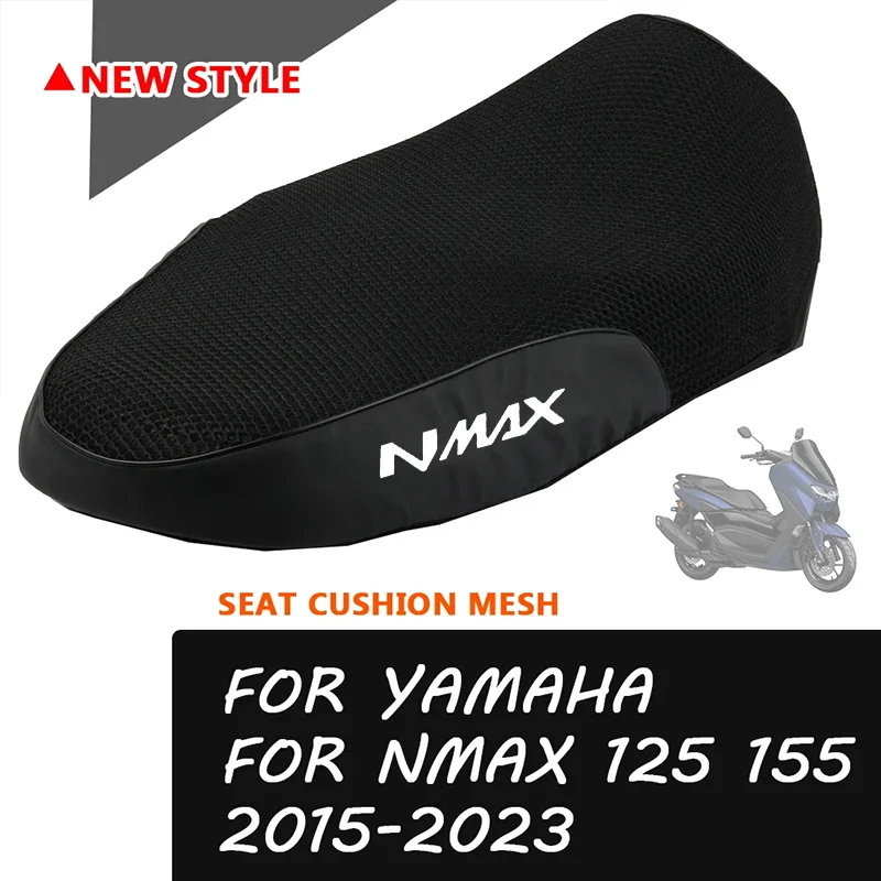 Motorcycle Seat Cushion Cover For Yamaha NMAX125 NMAX155 NMAX 155 N-MAX 125 2019 2020 Mesh Fabric Breathable Saddle Grid Pad