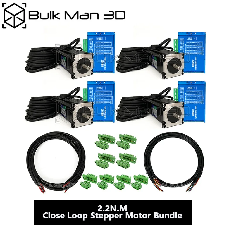 

2.2N.M Close Loop Stepper Motor Bundle with HBS57 Stepper Motor Drive Kit for Ultimate Bee and Other CNC Machine