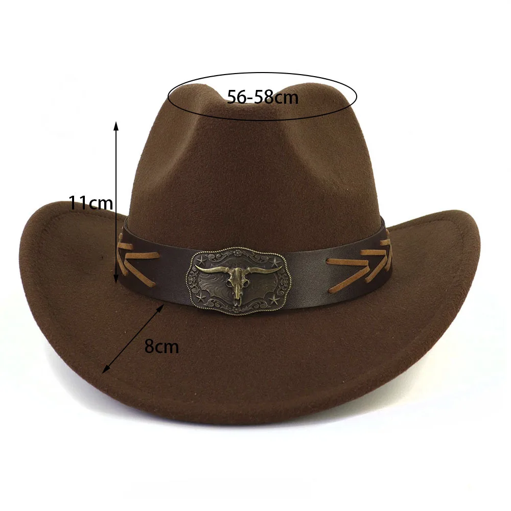 Cowboy hat 2023 new cow head accessories Panama hat belt series hat belt buckle Unisex western cowboy accessories