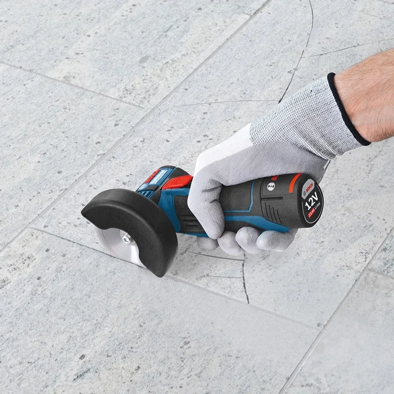 Bosch GWS 12V-76 Professional Cordless Angle Grinder 12V Portable Rechargeable Cutting Machine Power Tools with Handle