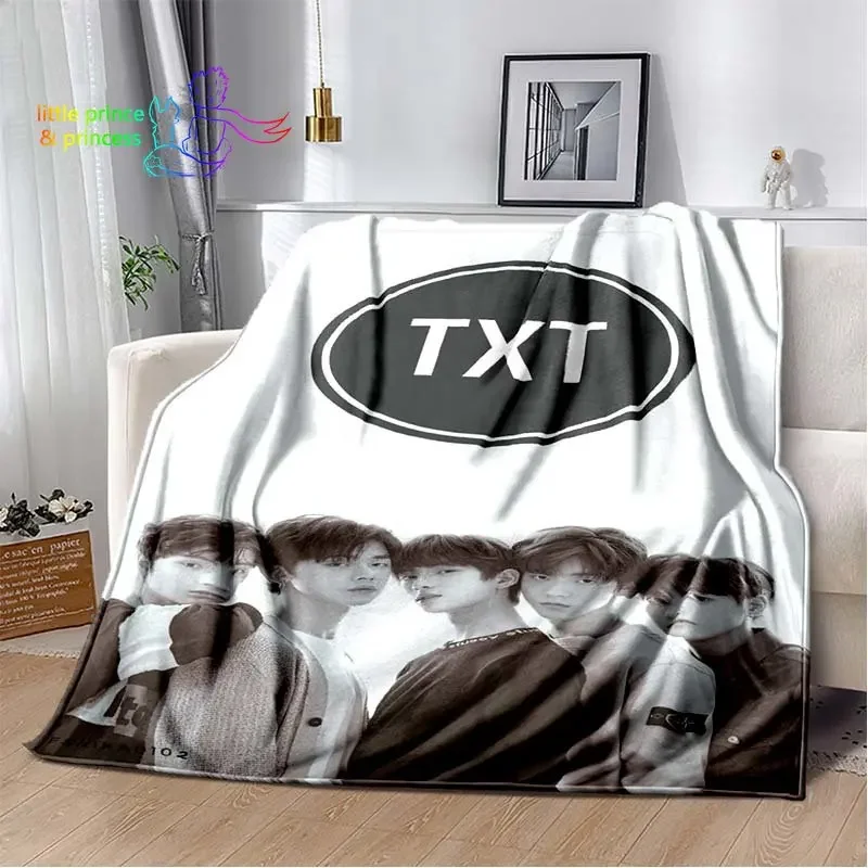TXT Soobin Singer Blankets Sofa Cover Flannel Decoration Gifts for Kids and Adults Throw Blanket for Home Outdoor Quilt
