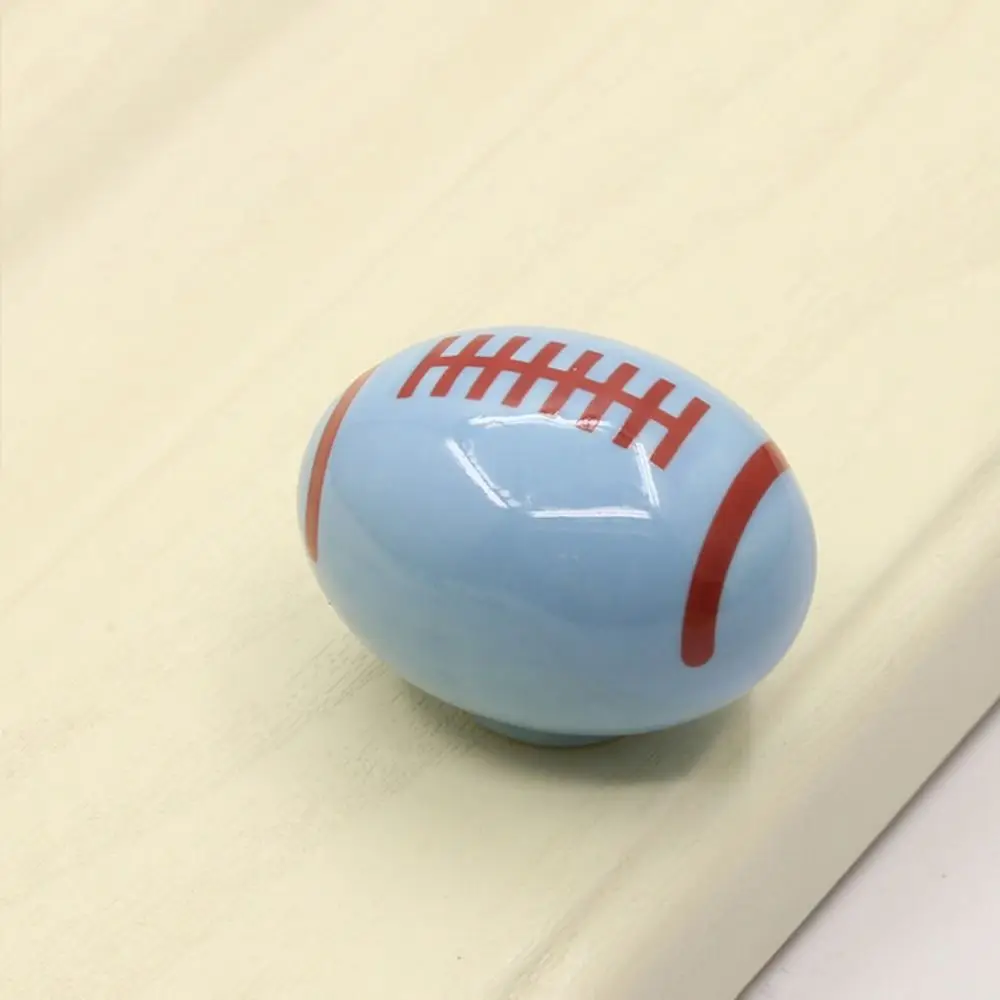 Cute Style Unisex Cabinet Knobs Single-hole Football Shape Drawer Knobs Basketball Shape Novelty Cartoon Drawer Handle Furniture