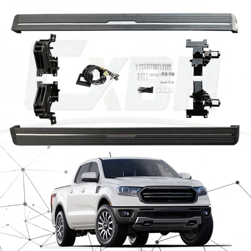 Automatic Retractable Power Side Steps Running Boards Exterior Accessories Fit Ranger T7 T8 Pickup Truck