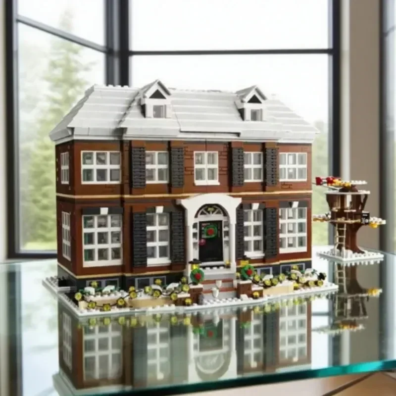 3955pcs Hot Selling Home Alone House Moc Building Blocks Movie Scene Architecture Model Diy Ornament Premium Christmas Birthday