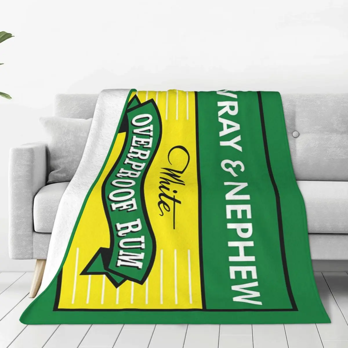 Wray And Nephew Blanket Soft Warm Flannel Throw Blanket Cover for Bed Living room Picnic Travel Home Couch