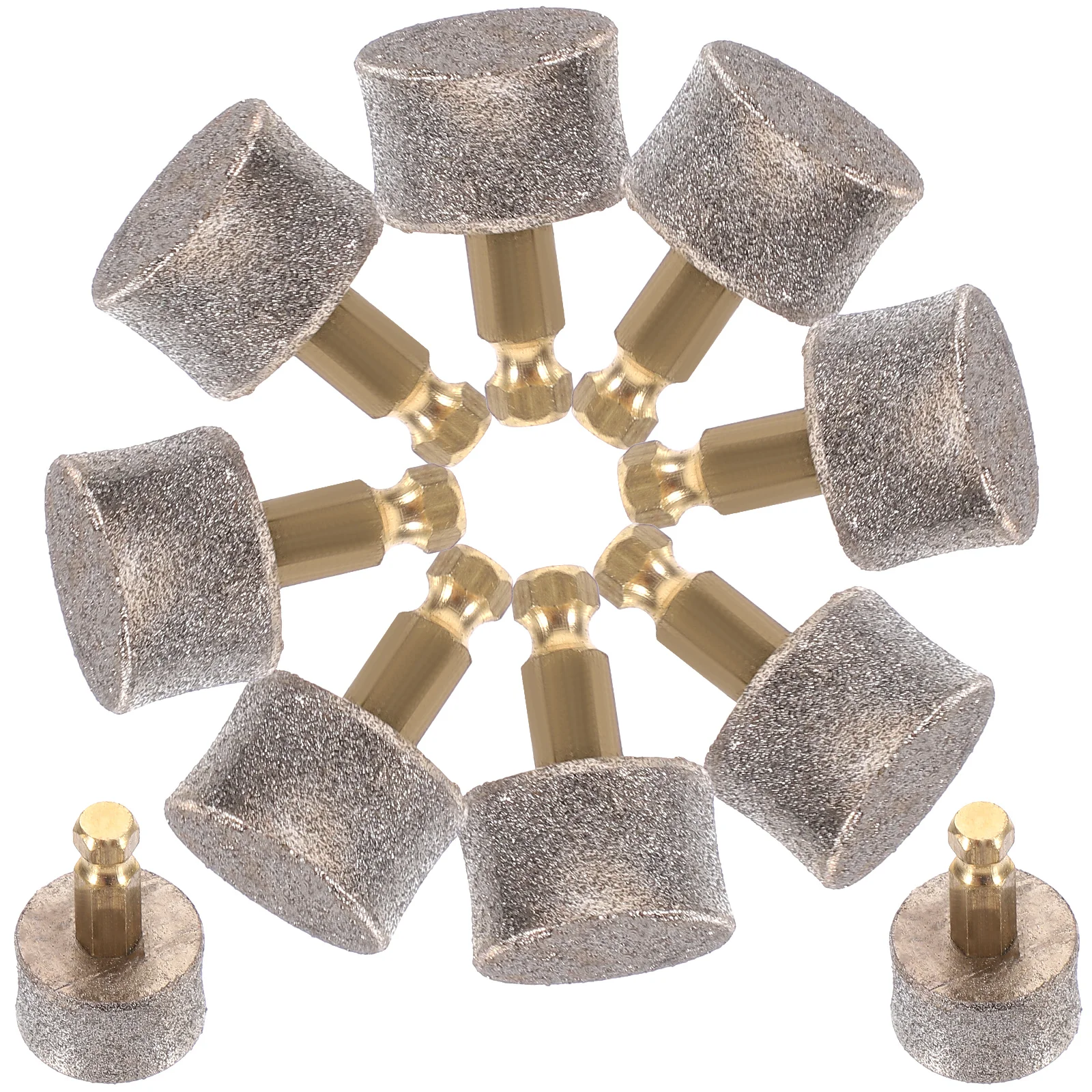 

10 Pcs Electric Nail File Grinder Replacement Head Clippers Raised Grinding Wheel Pet Tip