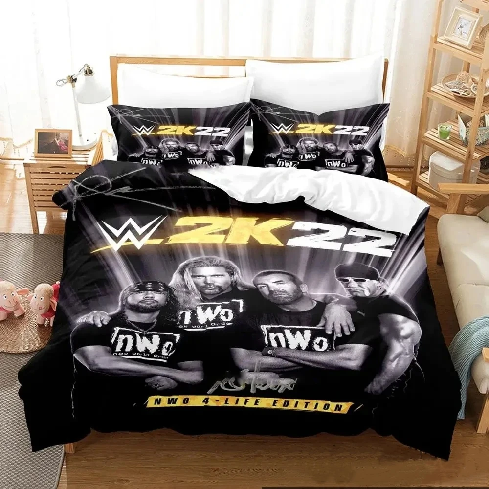 

3D Print The Best of WWE Best of nWo Bedding Set Boys Girls Twin Queen King Size Duvet Cover Pillowcase Bed boys Adult