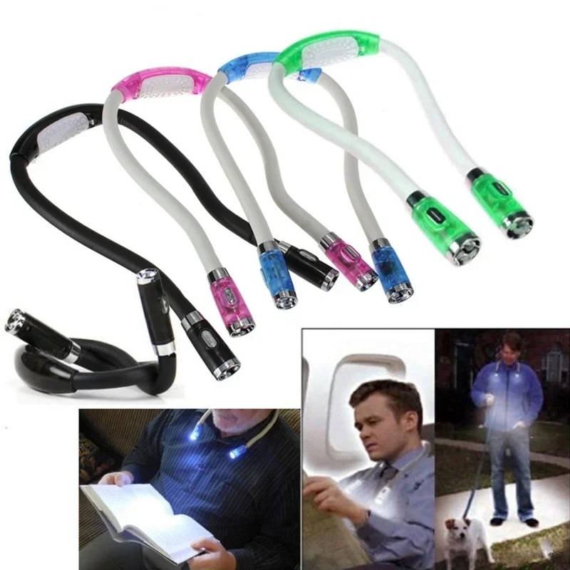 

LED Portable Huglight Hands-free Flexible Book Reading Light Hug Lamp Torch Neck Mini Led Light Home Outdoor