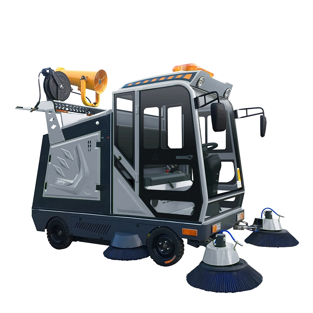 2300 High Performance Durable Powerful Dust Control System Asphalt Road Sweeper