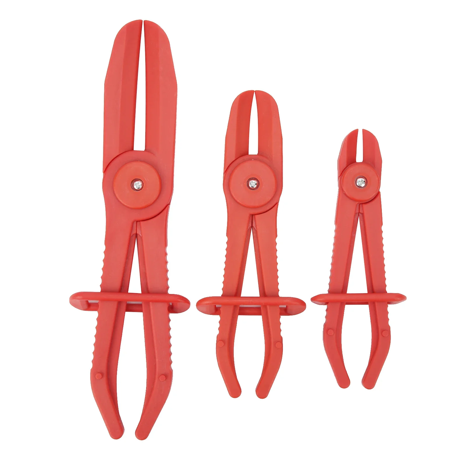 3pcs Plastic Hose Clamp Tool Pipe Tube Cutting Off Pliers with AntiSlipping Handle(Red )