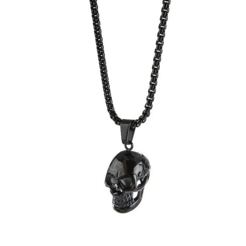 Retro Domineering Personality Skull Pendant Necklace Men\'s Trend Fashion Punk Hip-hop Niche Street Party Gift PendantAccessories