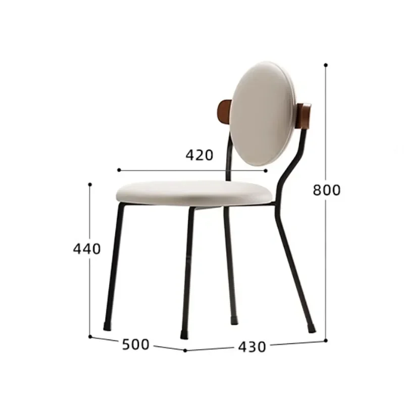 Metal Cushion Dining Chairs Luxury White Cushion Designer Chairs Living Room Modern Ensembles Salle À Manger Home Furnitures