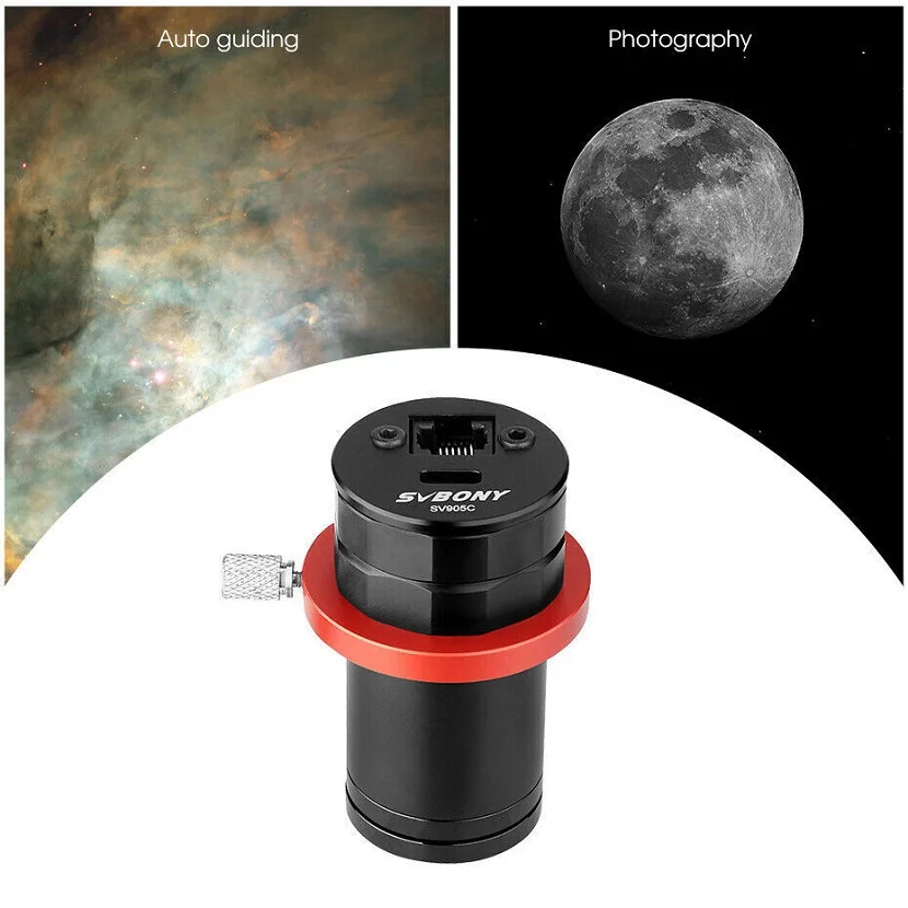 SVBONY SV905C Przewodnik gwiazda Kamera 1.2MP USB2.0 Astronomia Planetarna mgławica Fotografia Astrofotografia Czujnik CMOS Kamera teleskopowa