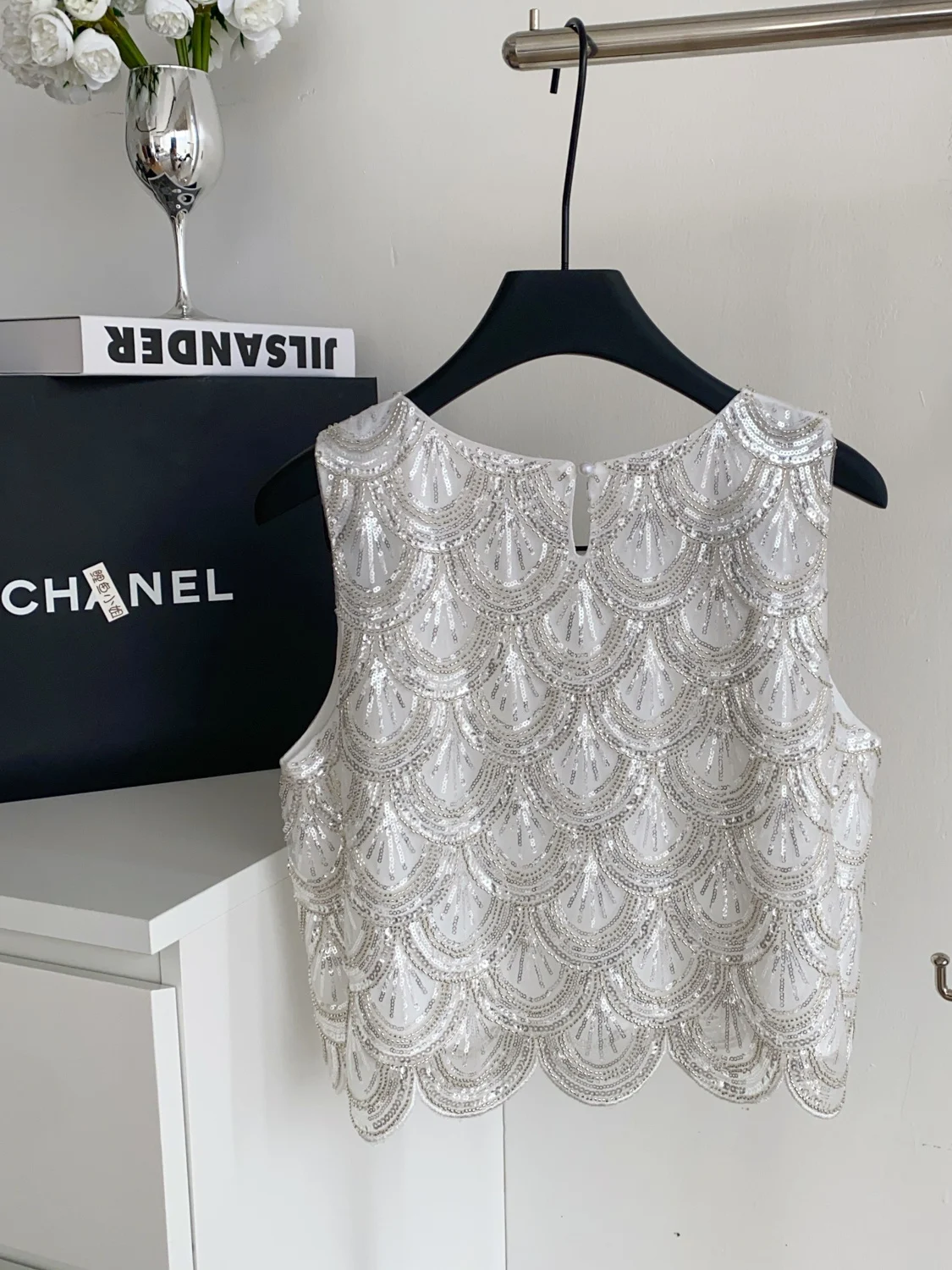 

Женский летний модный универсальный жилет iny Sequin Me Top с тяжелой вышивкой, очаровательный корейский облегающий цветной жилет...