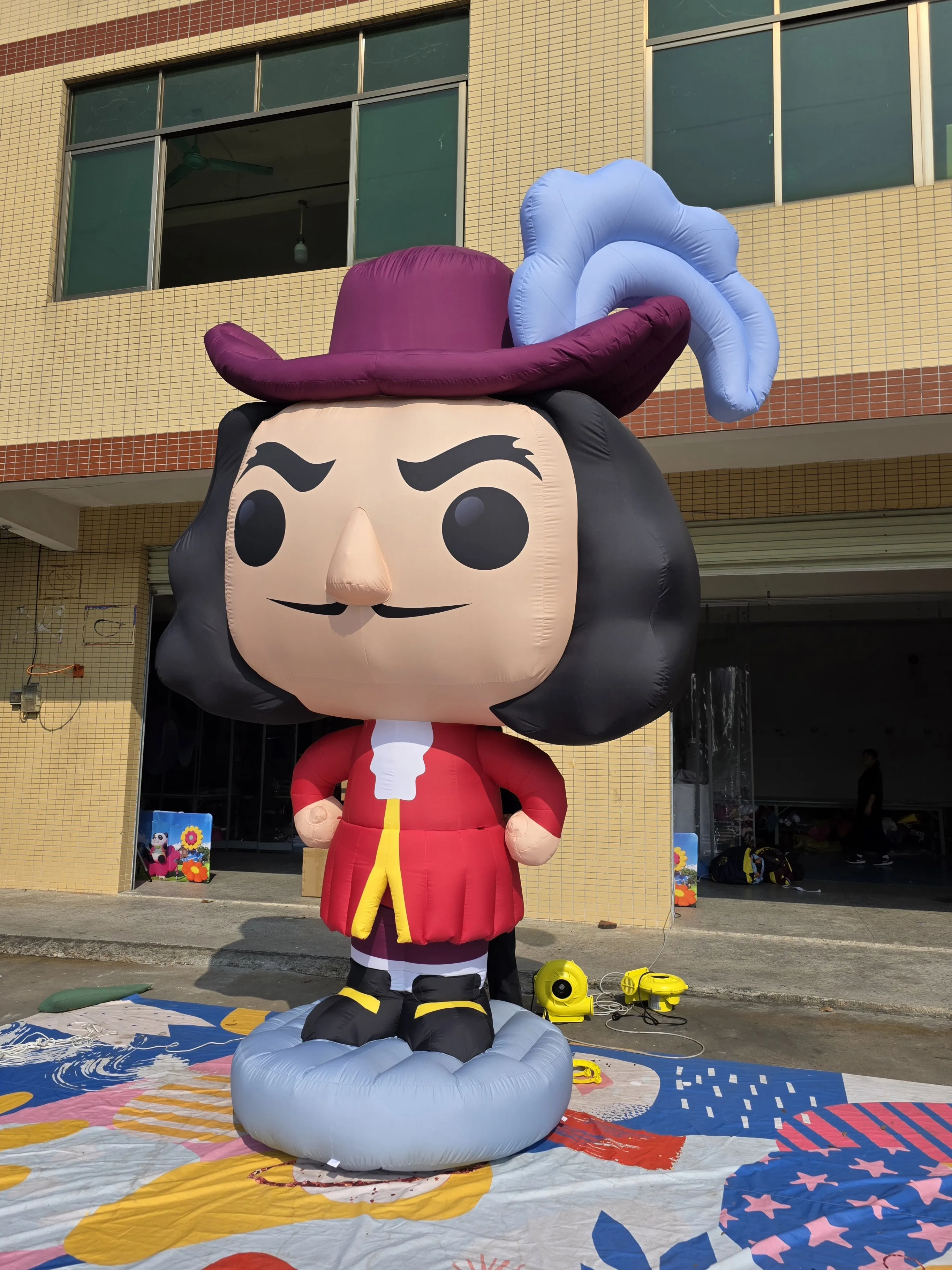 QIQU 210D Oxford Fabric Waterproof Character Model Villain Doll Halloween Events Captain Hook Inflatable Advertising