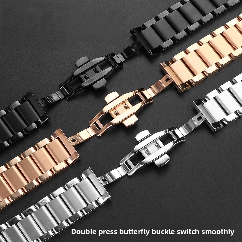 27x19 24x17 21x13m hombre mujer correa de reloj para HUBLOT Yubo Soul BIG BANG correa de Metal de fusión clásica pulsera de acero inoxidable sólido