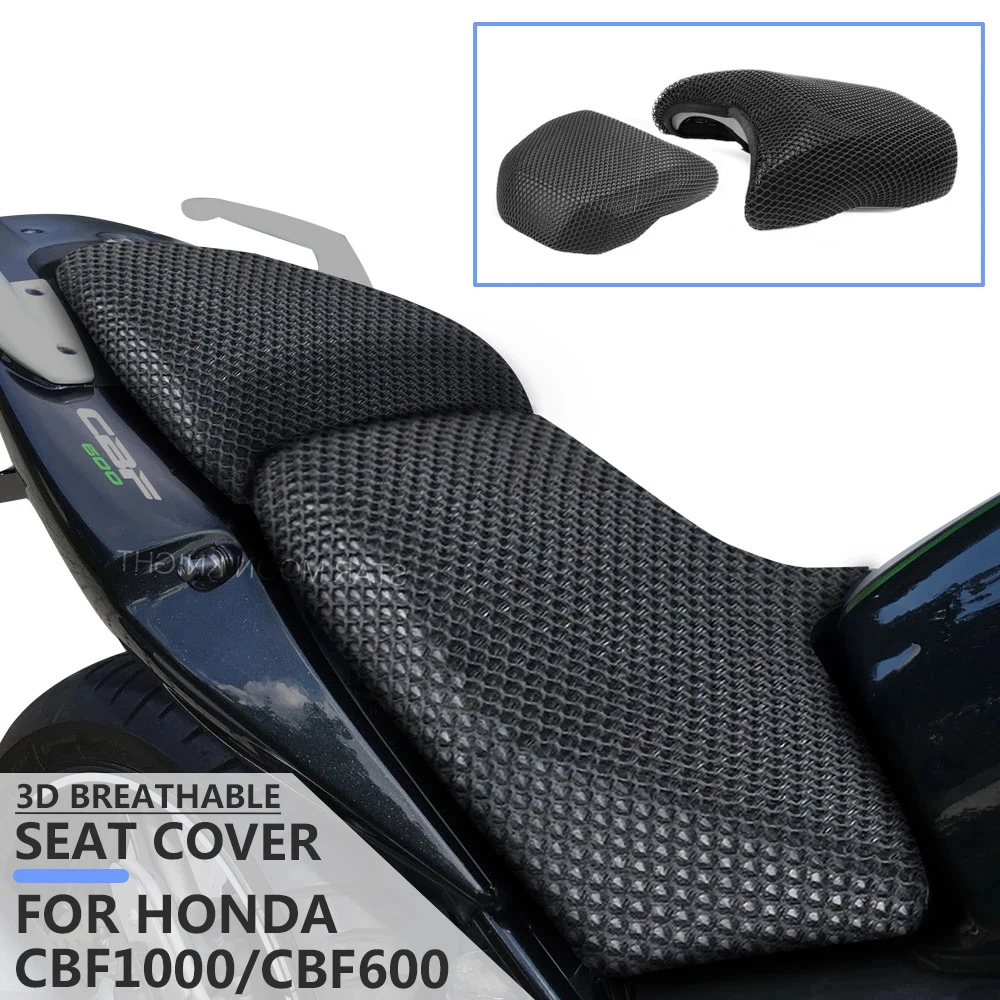

3D Mesh Fabric Seat Cover For Honda CBF600 N/S 2004 2005 CBF 600 1000 CBF1000 Motorcycle Anti-Slip Breathable Cushion Protector