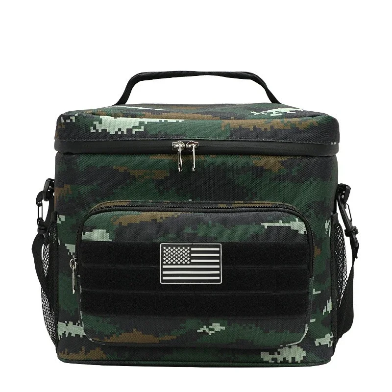 

Тактическая уличная водонепроницаемая камуфляжная сумка 15 л, износостойкая Оксфордская портативная изоляционная удобная коробка для кемпинга