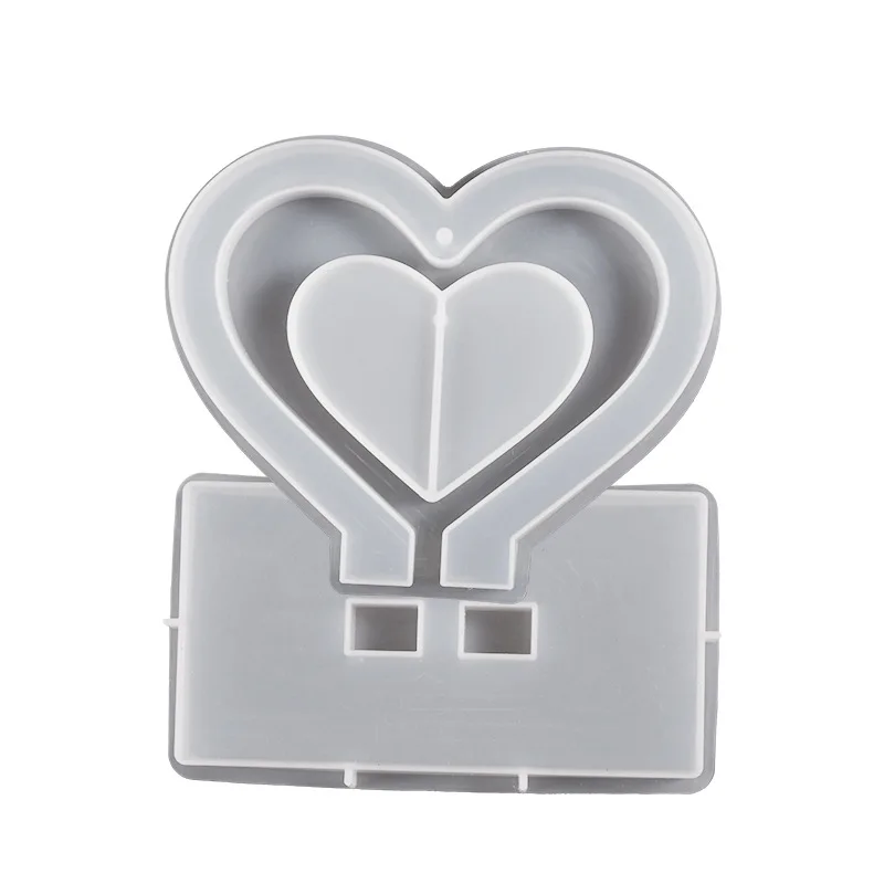 DIY Heart Love Photo Frame Epoxy Resin Mold Silicone Mould Jewelry Decoration Jewelry Tools