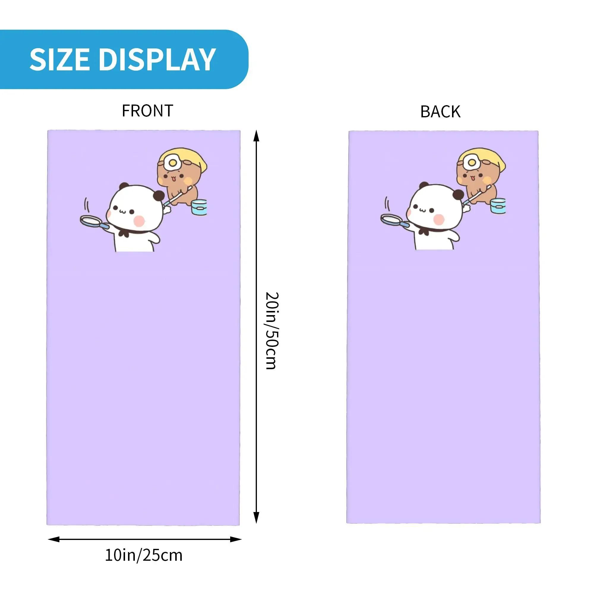 Masterchef Bubu Is قلي البيض لـ Dudu 3، Panda Bear Bubu وDudu زوجين باندانا الرقبة الجراب التفاف وشاح دافئ ركوب الدراجات