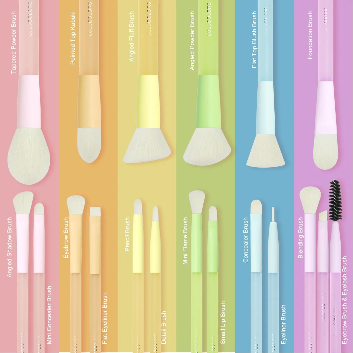 Set di pennelli per trucco da 18 pezzi per principianti: adatto ai viaggi con manici morbidi e setole non perdono |   Include