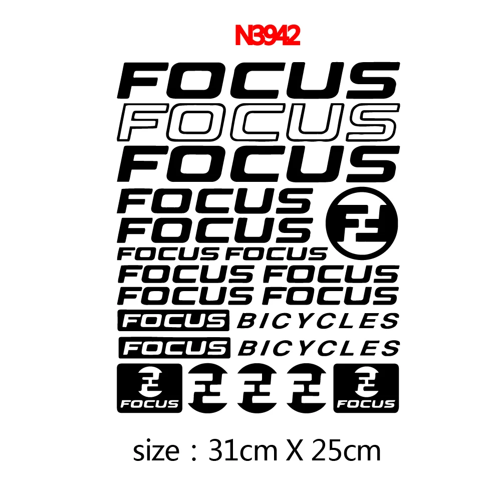 Kit Compatible For Focus Bicycle Frame Vinyl Decals Sticker Set Mountain Bike MTB BMX Road