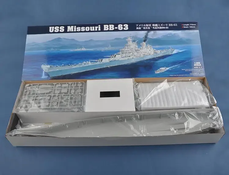 취미 보스 86516 1/350 USS 미주리 전함 BB-63 플라스틱 모델 키트