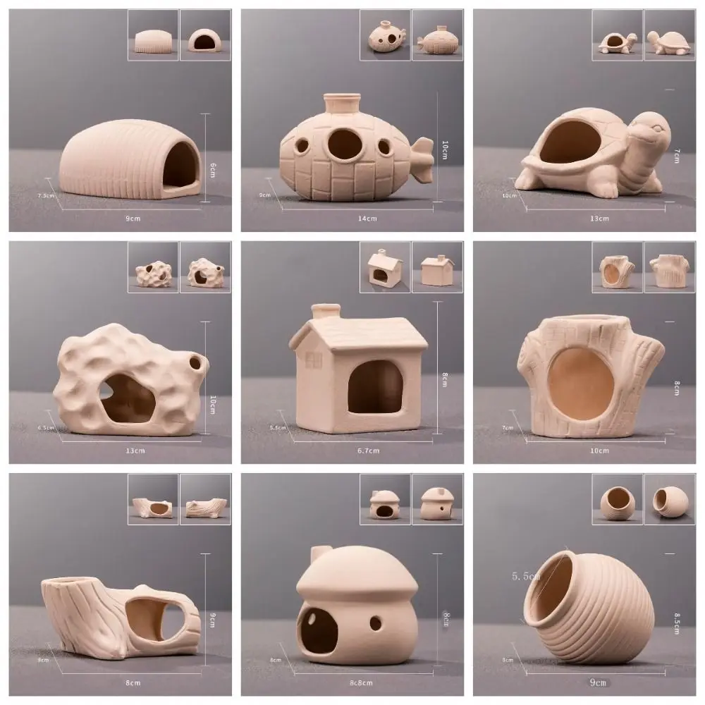 Ceramic Aquarium Shrimp Hideaway Multi-style Multifunctional Mushroom Fish Spawning Cave Decorative Creativity