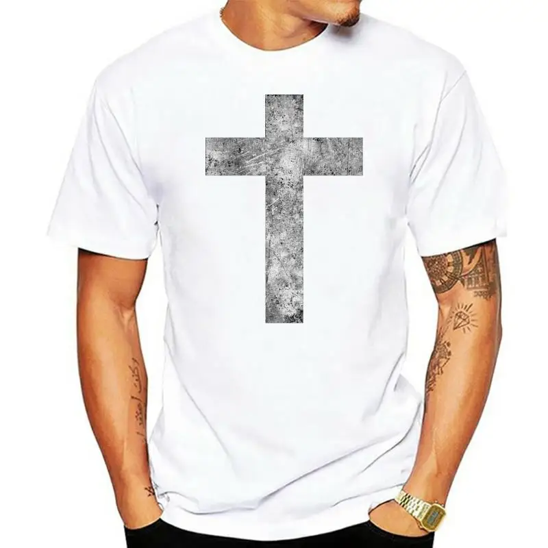 

CHRISTIAN CROSS II T-SHIRT Dios Jesus Christianity God Gott Christus 2018 Short Sleeve Cotton T Shirt Man Clothing