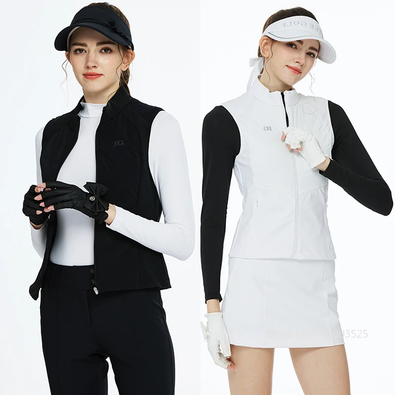 

Blktee осень-зима новый жилет для гольфа женские теплые куртки для гольфа без рукавов уличный ветрозащитный утепленный жилет тонкая спортивная одежда