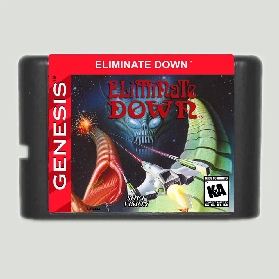 Eliminate Down 16bit MD Game Card For Sega Mega Drive For Genesis