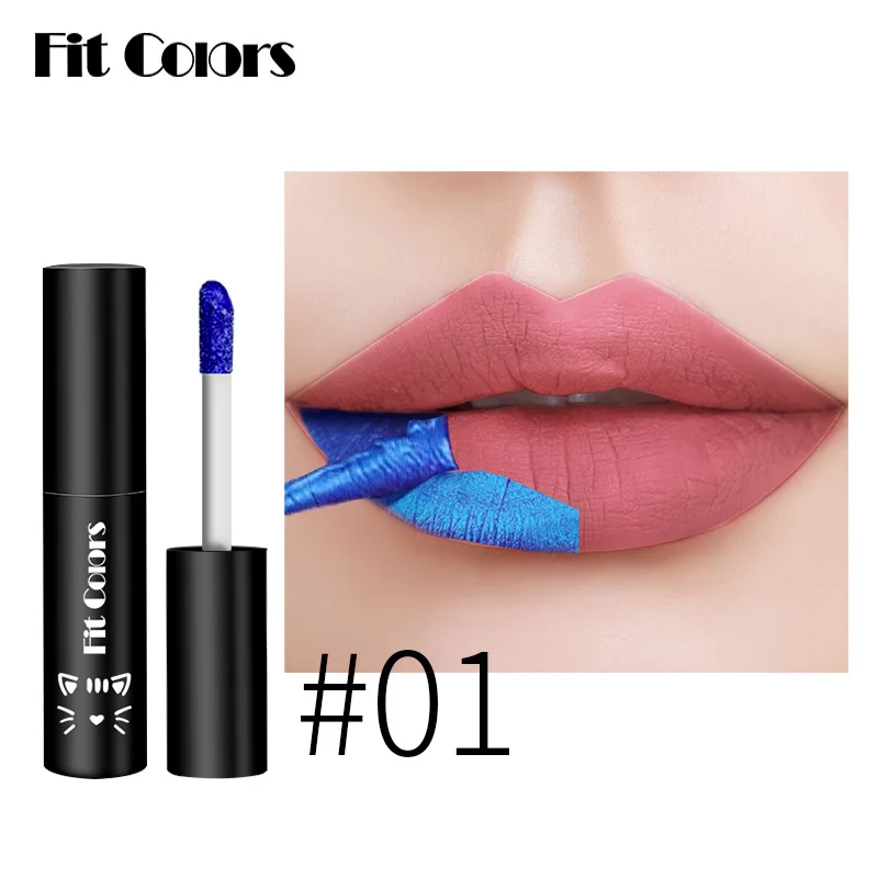 Ajuste de colores, esmalte de labios en forma de lágrima, niebla mate con Color Base, taza antiadherente resistente al agua, tinte labial en forma de lágrima, brillo de labios regordete, maquillaje