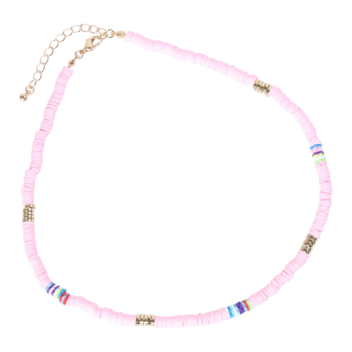 

3pcs Colorful Necklaces Skin Friendly Decorative Bohemian Chokers Fashion Jewelry Creative Neck Pendants Stylish Daily Party