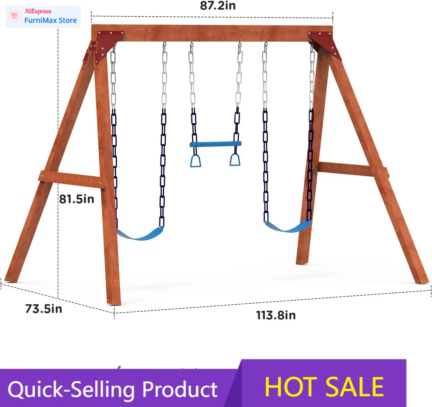 

Ограниченная по времени акция! Скидка на деревянные качели-качелинадвижки Dolphin Playground для двора, семейный набор для самостоятельной сборки для любого типа качелей.
