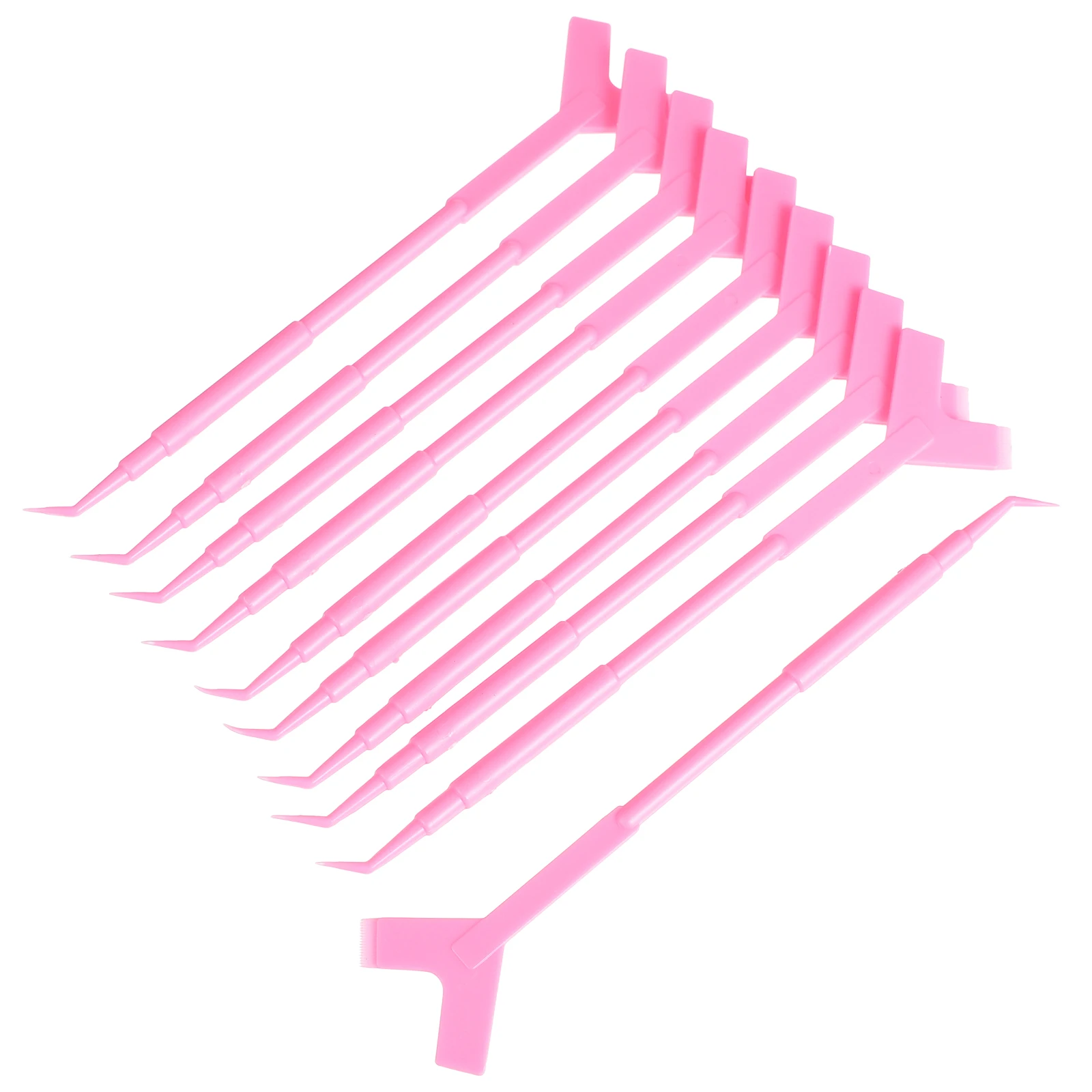 

10pcs 3-In-1 Brush Comb Eyelash Lift Tool Reusable Durable Comfortable Grip Home Salon Lash Lift Brush Eyelash Separator