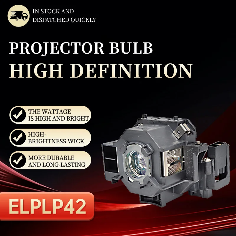 High Brightness ELPLP42 Projector Light Bulbs EMP-400W EB-410W EB-140W EMP-83H PowerLite 822 H330B Replacement Lamp Bulbs