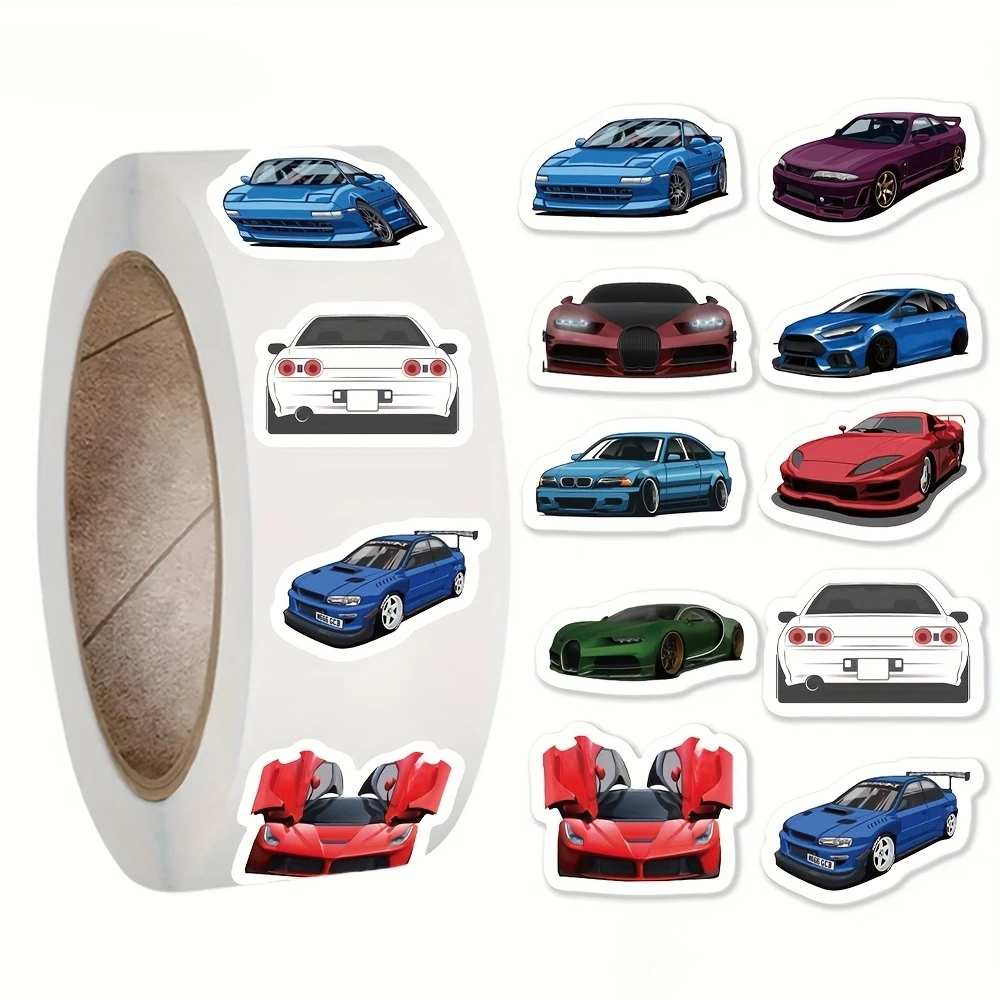 

500 шт./рулон, наклейки-поощрения для детей, ПВХ-декали, мультяшные стикеры, этикетки для скрапбукинга, украшения, школьные и офисные принадлежности