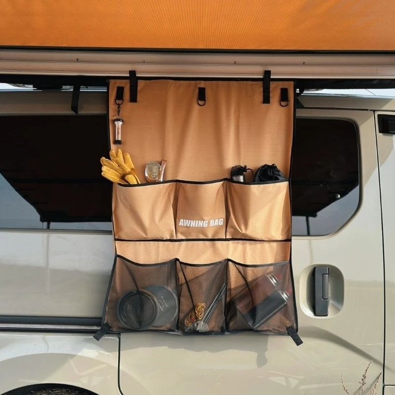 Outdoor side tent accessories canopy expansion storage hanging bag side tent storage room awning camping